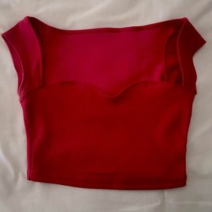SHEIN Red crop top